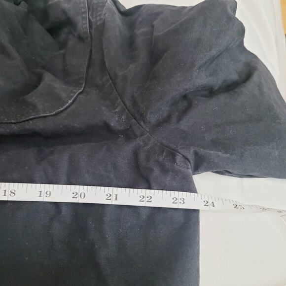 Calvin Klein Jacket Womens Medium Black Hooded Toggle Duffle Made USA Cotton - Picture 13 of 15